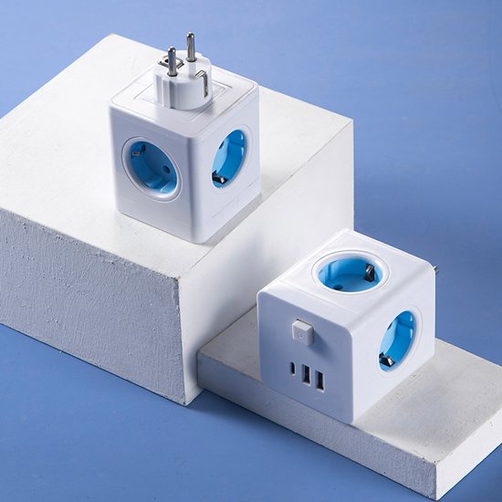 Power Cube Extension with 4 Outlets and USB Charging Ports
